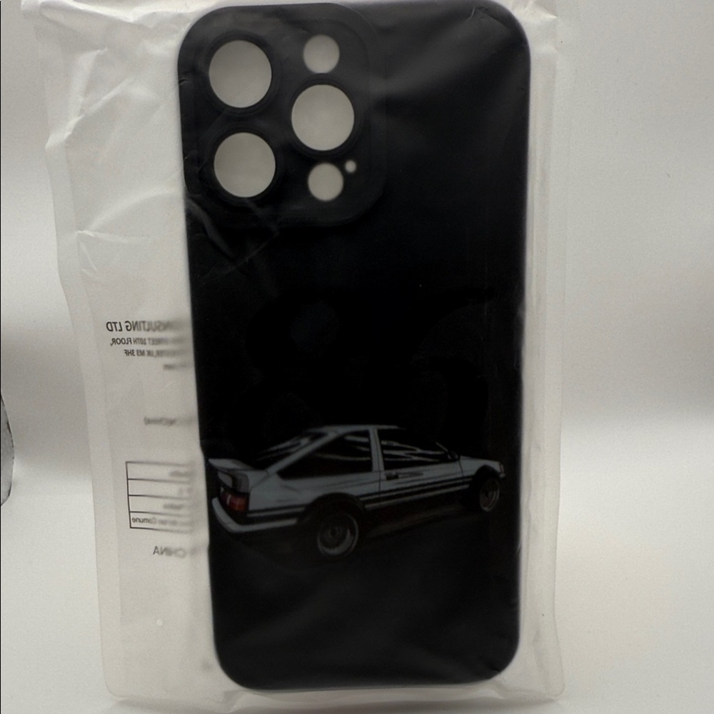 *For iPhone 16 ProMax* Black Car Design Phone Case